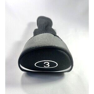 Top Flight 3 Wood Head Cover Black White and Grey
